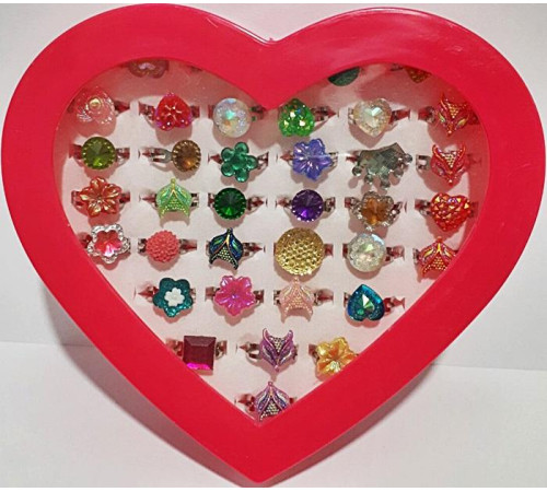 Набор колец "Сердце" (BL034/ 7799)